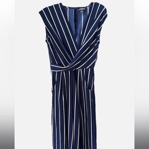 Angie Navy and White Romper